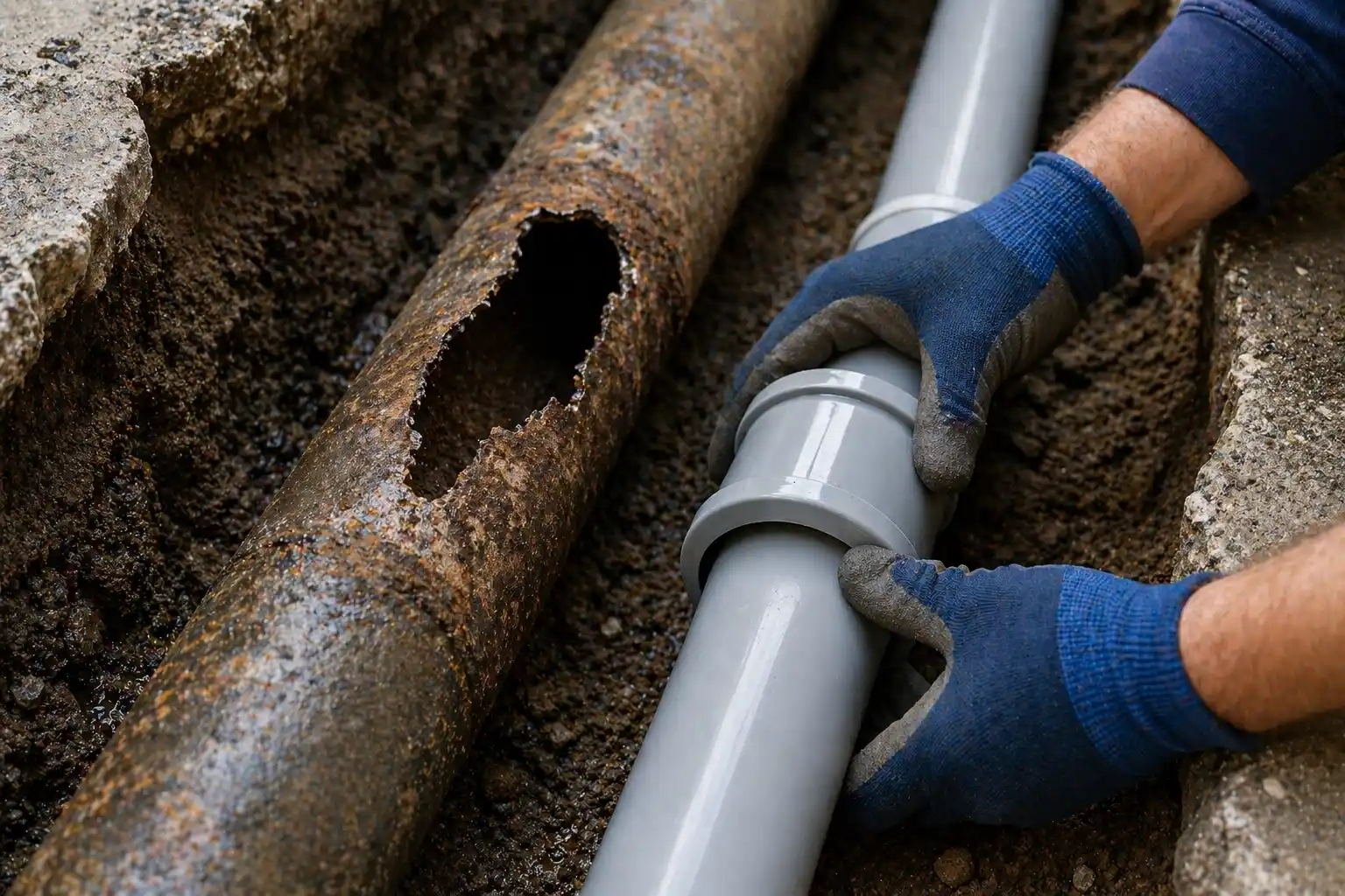 Pipe repair in Cobourg